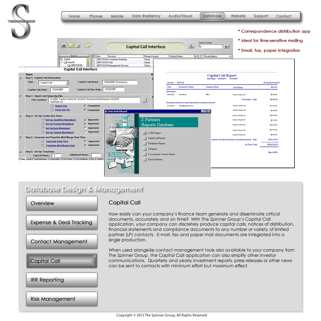 Database CapitalCall